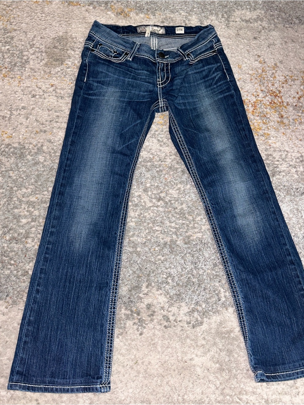 BKE Women's Dark Blue Bootcut Jeans